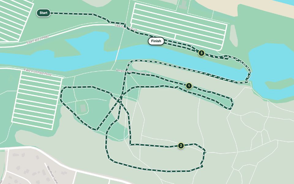 Sunken Meadow 5K course map